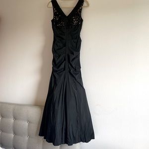 XSCAPE black tie mermaid dress